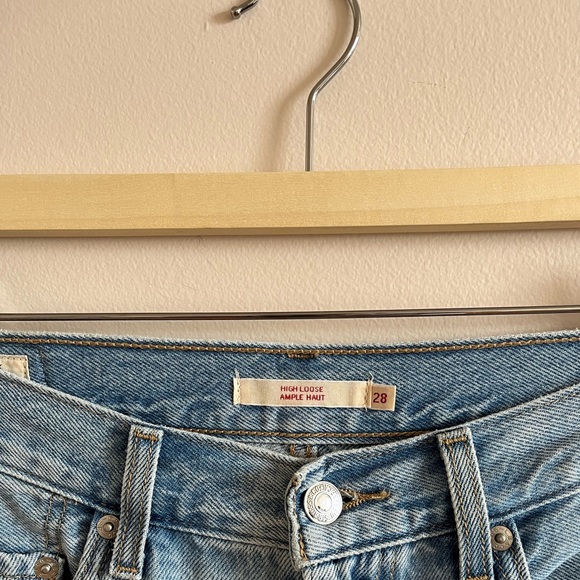 Levi's High Loose Light Blue High Rise Women's Jeans - Picture 9 of 12